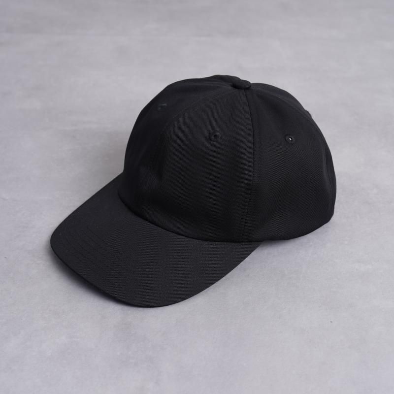 KIJIMA TAKAYUKI ޥ業 COTTON GABA 6PANEL CAP / BLACK