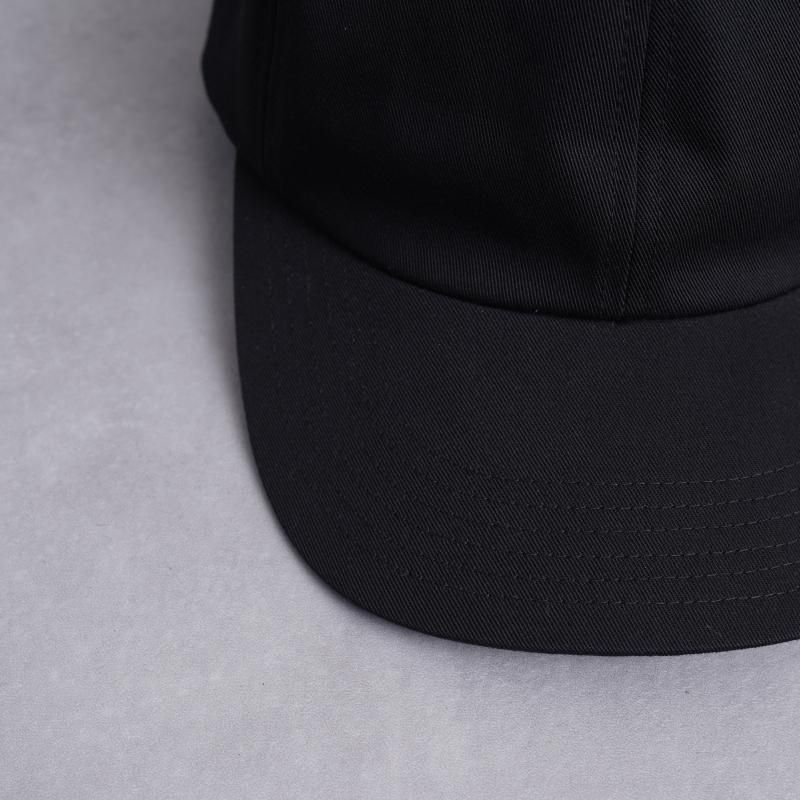 KIJIMA TAKAYUKI ޥ業 COTTON GABA 6PANEL CAP / BLACK
