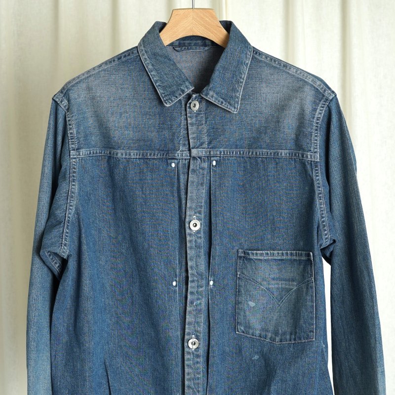 MAATEE＆SONS マーティーアンドサンズ】 LIGHT OZ DENIM PLEATED ...