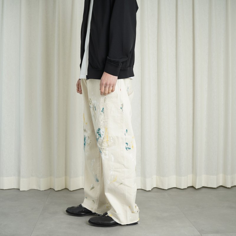 saby サバイ】 KAMATA DENIM TROUSERS TYPE01 - Remake Paint Vintage