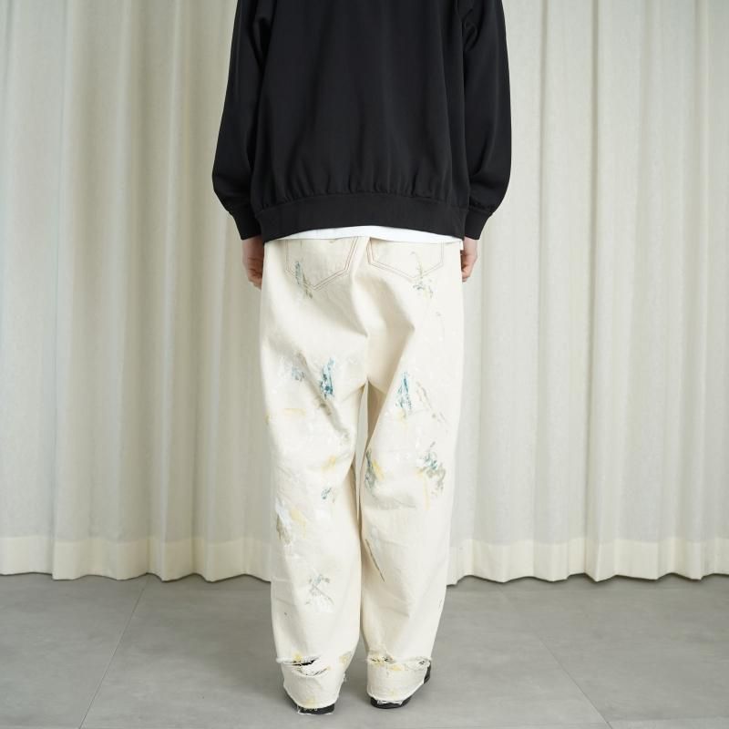 saby サバイ】 KAMATA DENIM TROUSERS TYPE01 - Remake Paint saby サバイ】 KAMATA DENIM TROUSERS TYPE01 - Remake Paint