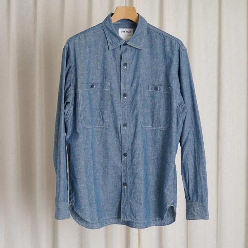 【YAECA ヤエカ】 LIKE WEAR CHAMBRAY SHIRT / INDIGO - Avelia ONLINE STORE