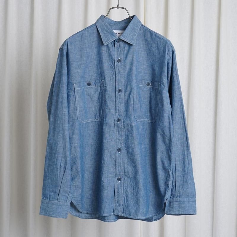 YAECA 䥨 LIKE WEAR CHAMBRAY SHIRT / INDIGO