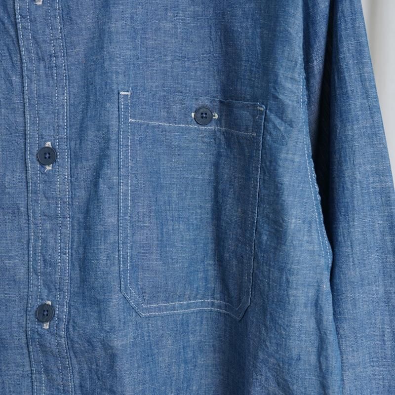 YAECA 䥨 LIKE WEAR CHAMBRAY SHIRT / INDIGO