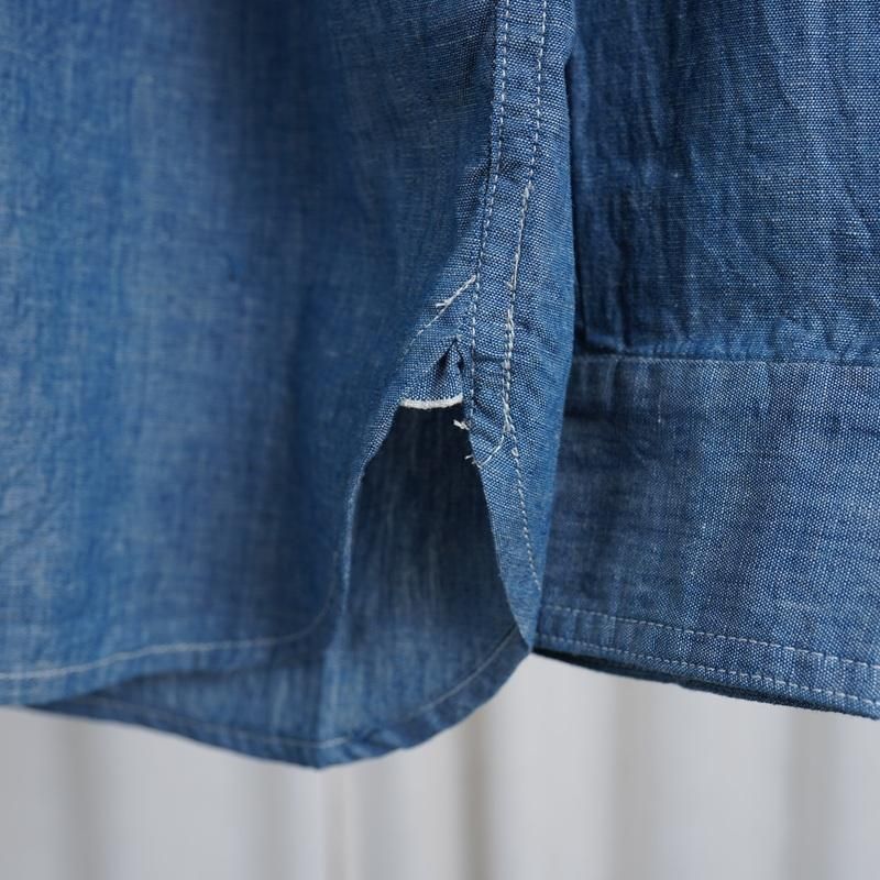 YAECA 䥨 LIKE WEAR CHAMBRAY SHIRT / INDIGO