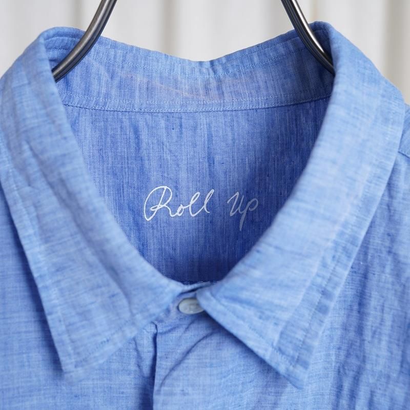  Porter Classic ݡ饷åROLL UP LINEN COTTON SHIRT (CANCLINI)  / BLUE