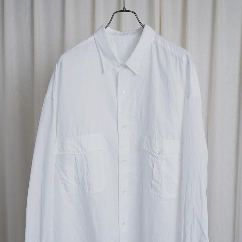  Porter Classic ݡ饷åROLL UP LINEN COTTON SHIRT (CANCLINI)  / WHITE