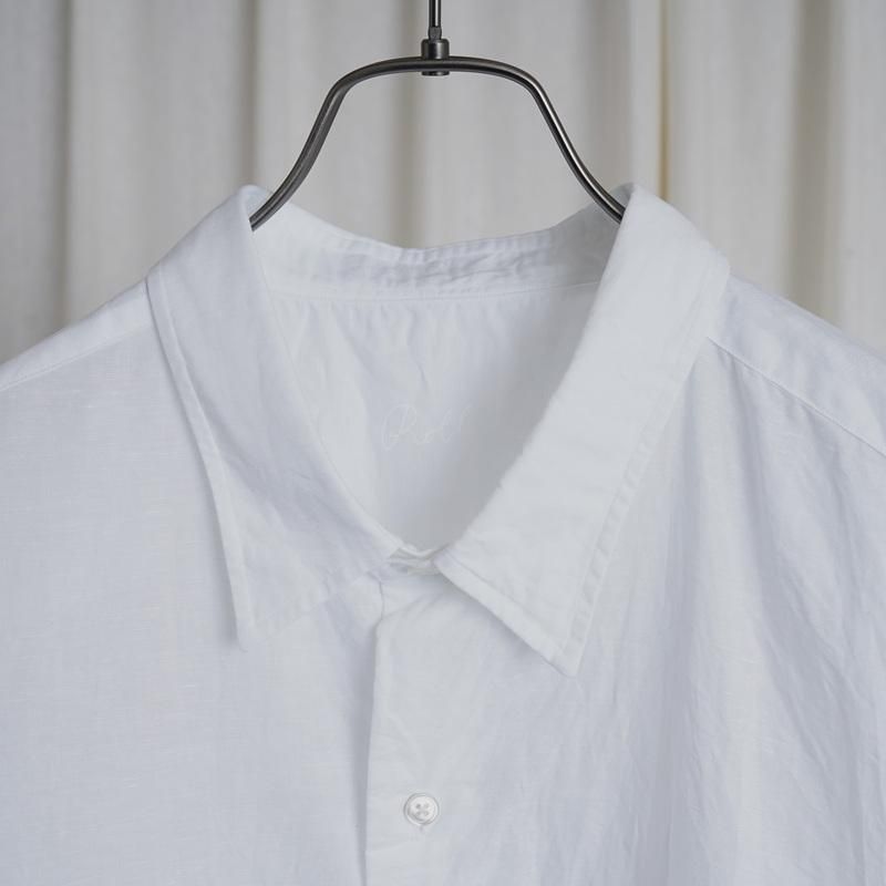  Porter Classic ݡ饷åROLL UP LINEN COTTON SHIRT (CANCLINI)  / WHITE