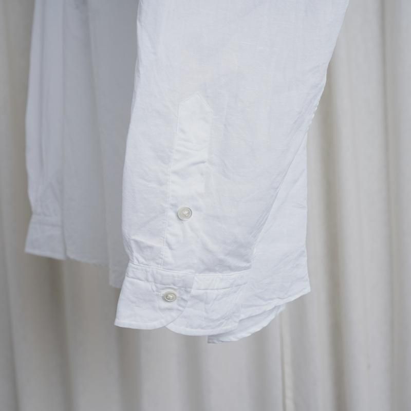  Porter Classic ݡ饷åROLL UP LINEN COTTON SHIRT (CANCLINI)  / WHITE