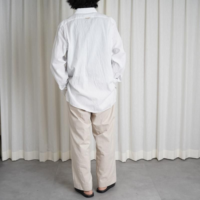 【専用】YAECA ページ YAECA ヤエカ】 CANVAS DESIGN LONG P/O SHIRT / K.SAX-S
