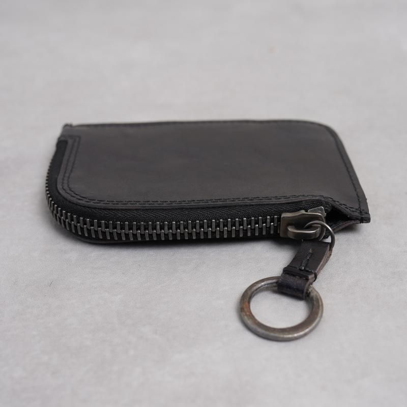 tagliovivo ꥪ  SMALL ZIPPED WALLET / H.D. CULATTA BLACK