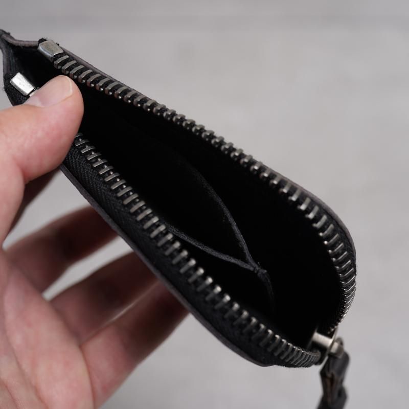 tagliovivo ꥪ  SMALL ZIPPED WALLET / H.D. CULATTA BLACK