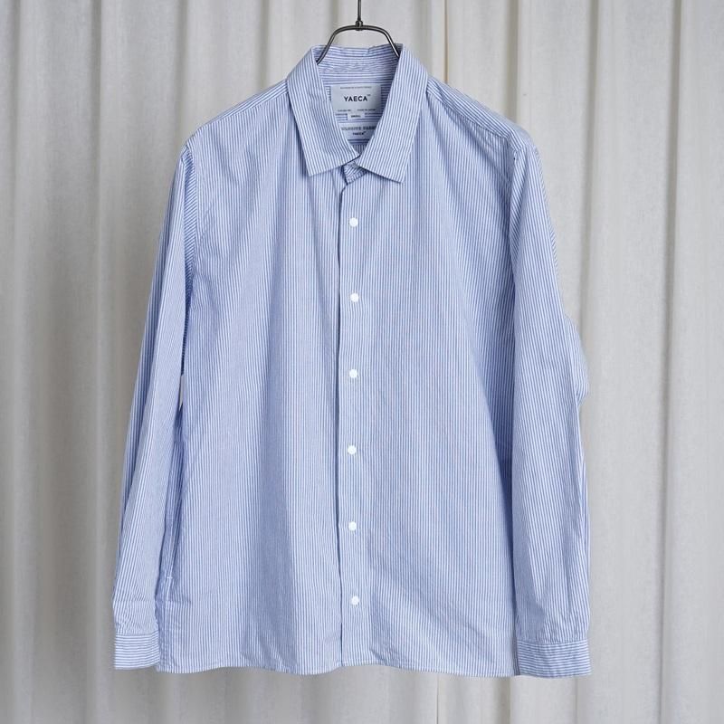 YAECA 䥨 COMFORT SHIRT RELAX SQUARE / BLUE STRIPE