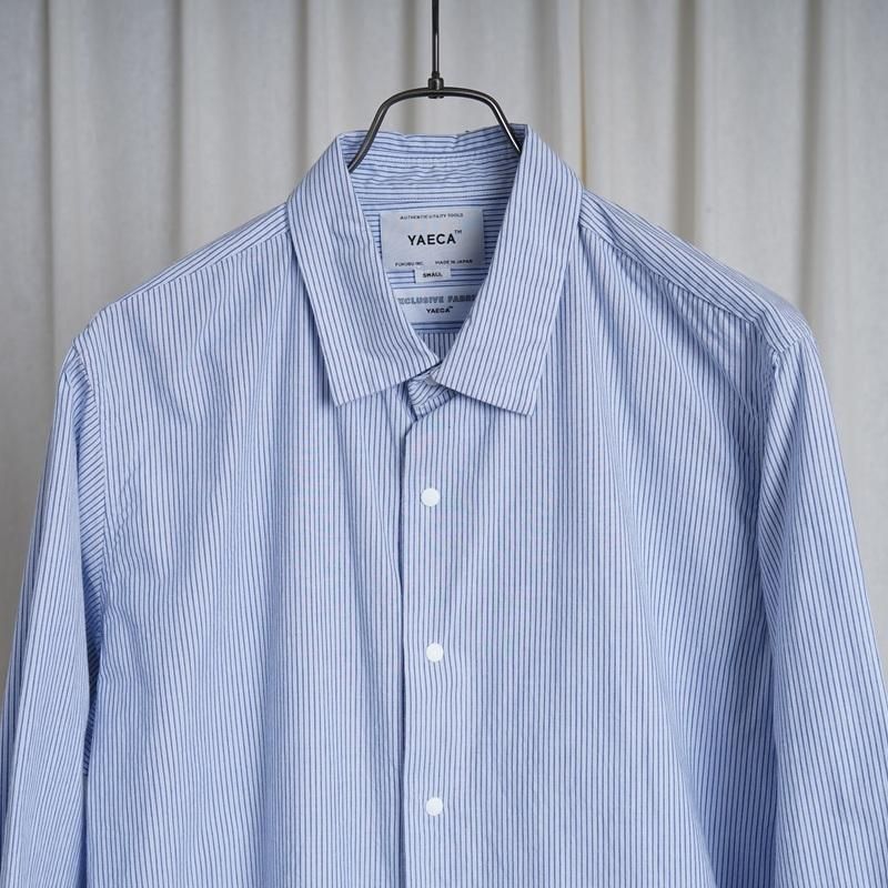 YAECA 䥨 COMFORT SHIRT RELAX SQUARE / BLUE STRIPE