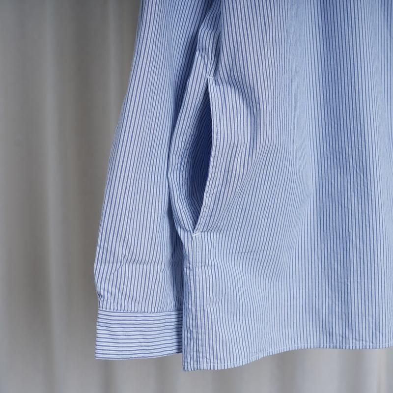 YAECA 䥨 COMFORT SHIRT RELAX SQUARE / BLUE STRIPE