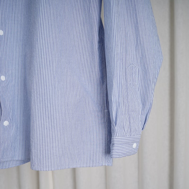 YAECA ヤエカ】 COMFORT SHIRT RELAX SQUARE / BLUE STRIPE - Avelia ONLINE STORE