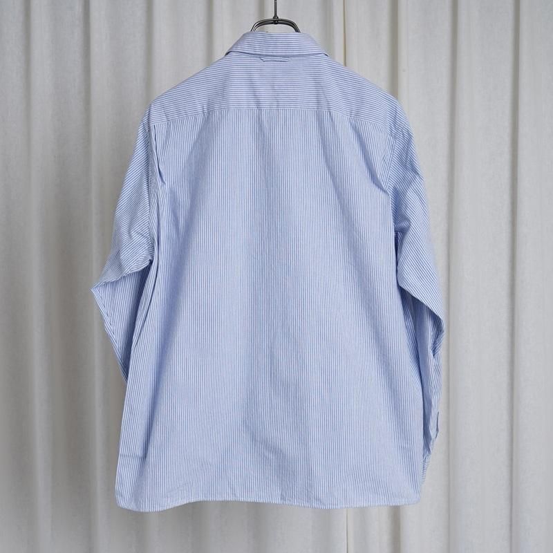 YAECA 䥨 COMFORT SHIRT RELAX SQUARE / BLUE STRIPE