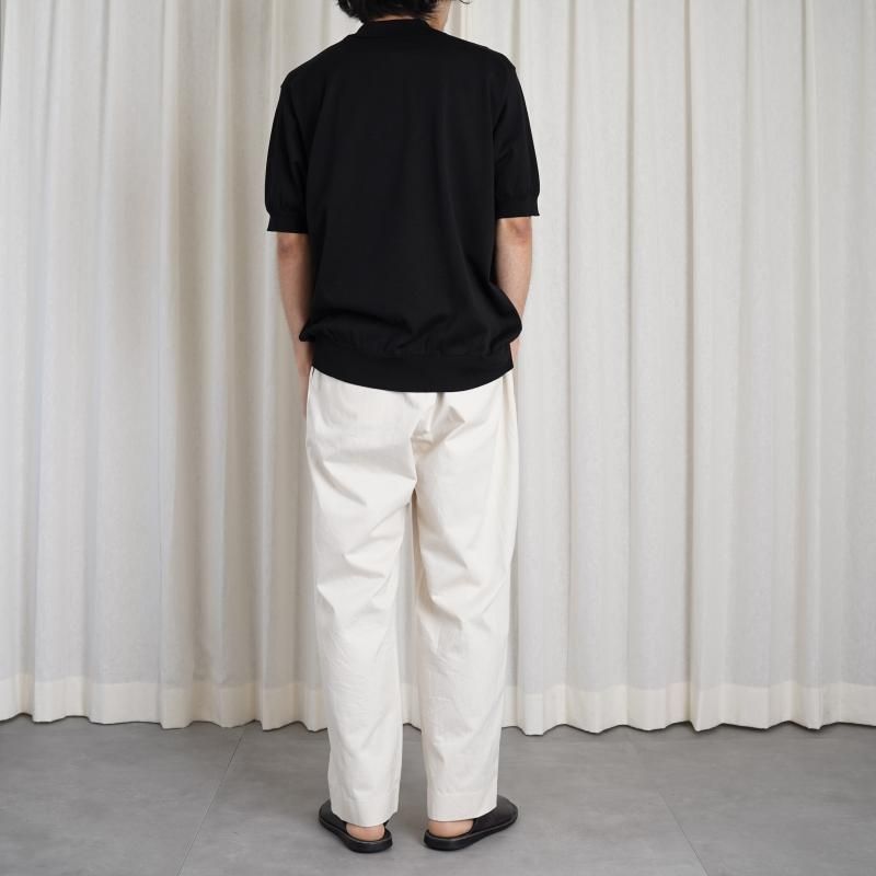 24SSۡBATONER Хȥʡ THE SEAISLAND COTTON HIGH GAUGE POLO S/S / BLACK

