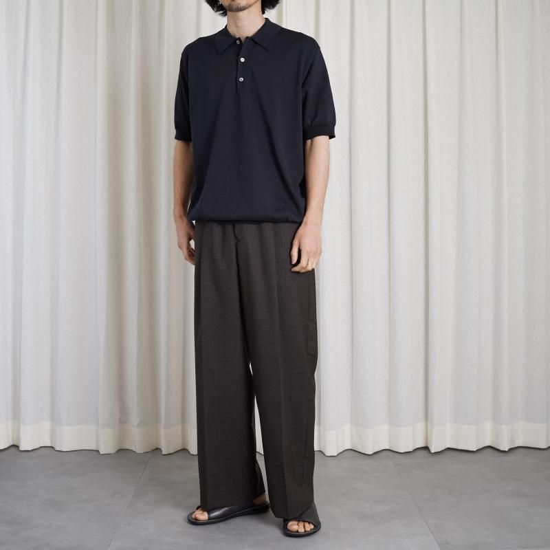 24SSۡBATONER Хȥʡ THE SEAISLAND COTTON HIGH GAUGE POLO S/S / NAVY

