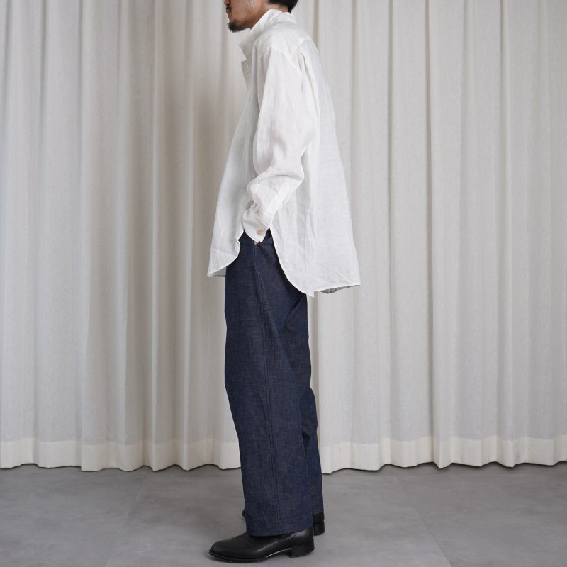 24SS】 【ANSNAM アンスナム 】 牛飼いシャツP/O/ WHITE Avelia ONLINE STORE