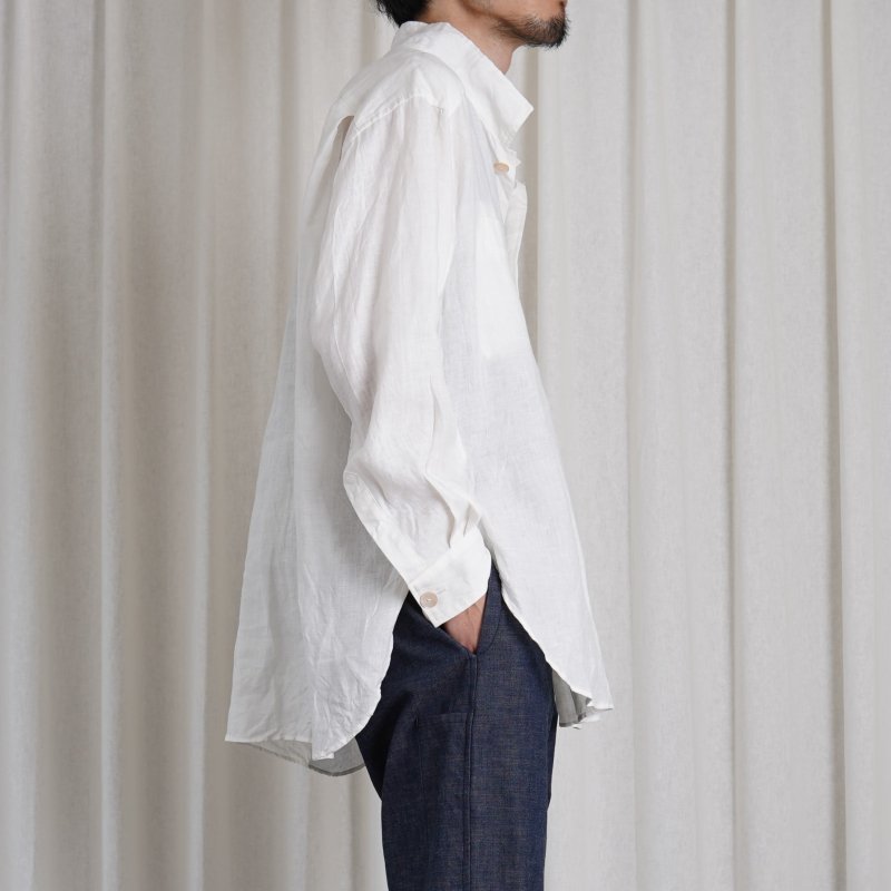 24SS】 【ANSNAM アンスナム 】 牛飼いシャツP/O/ WHITE Avelia ONLINE STORE