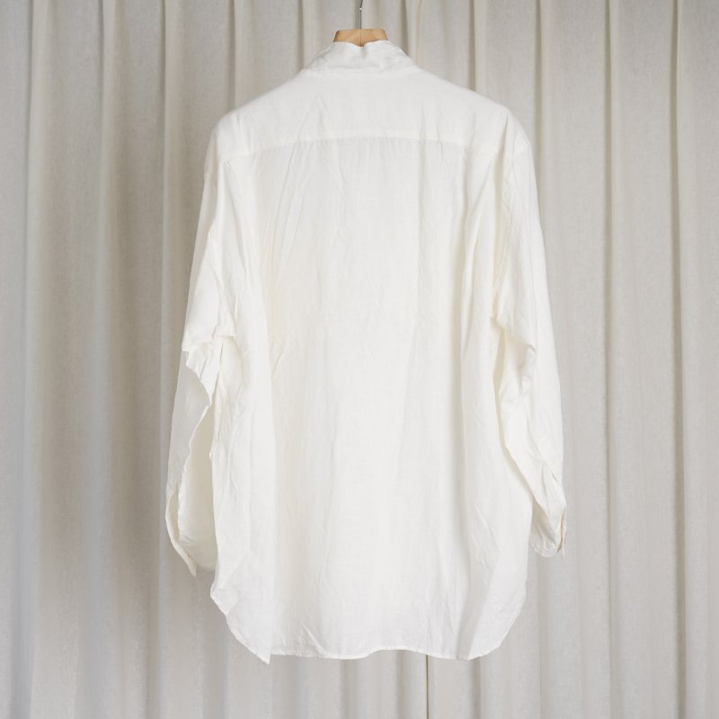 24SS】 【ANSNAM アンスナム 】 牛飼いシャツP/O/ WHITE Avelia ONLINE STORE