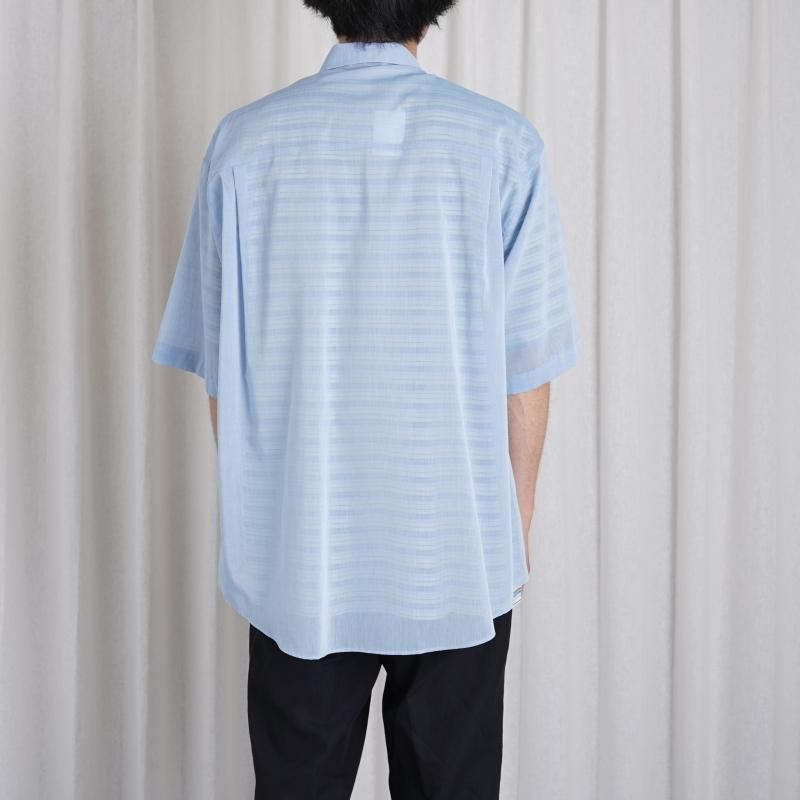 24SSۡAURALEE ꡼ HARD TWIST FINX ORGANDY HALF SLEEVED SHIRT / SAX BLUE CHAMBRAY