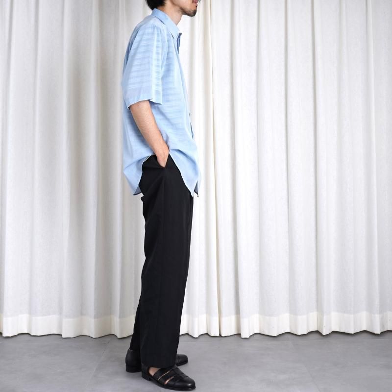 24SSۡAURALEE ꡼ HARD TWIST FINX ORGANDY HALF SLEEVED SHIRT / SAX BLUE CHAMBRAY