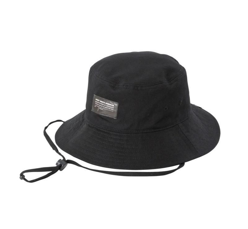【POET MEETS DUBWISE ポエット ミーツ ダブワイズ】PMD TAG WIDE BRIM HAT / BLACK