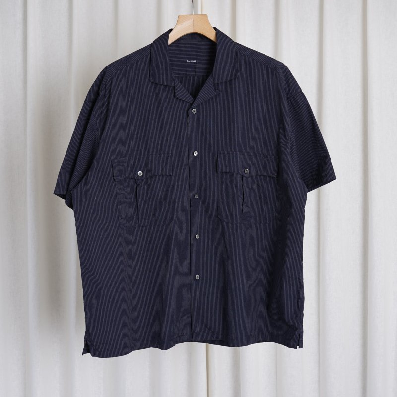 Porter Classic ポータークラシック】 KEROUAC PIN STRIPE SHIRT / NAVY - Avelia ONLINE  STORE