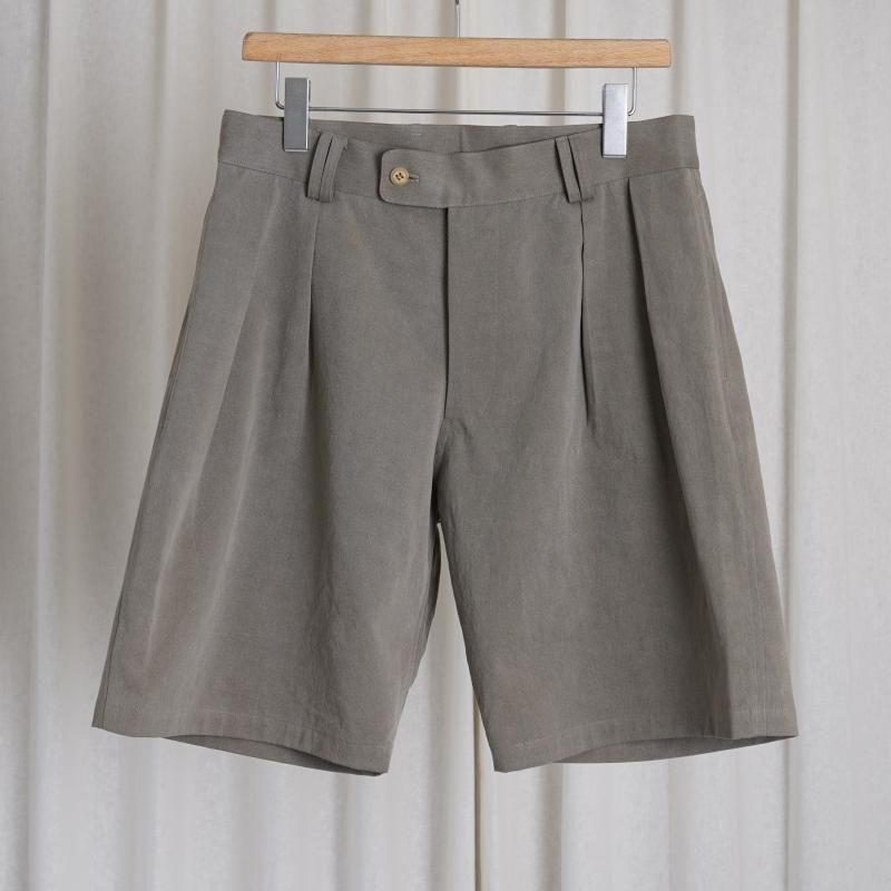 24SSۡCale   NIDOM CHINO 2 TUCK SHORTS / GRAIGE