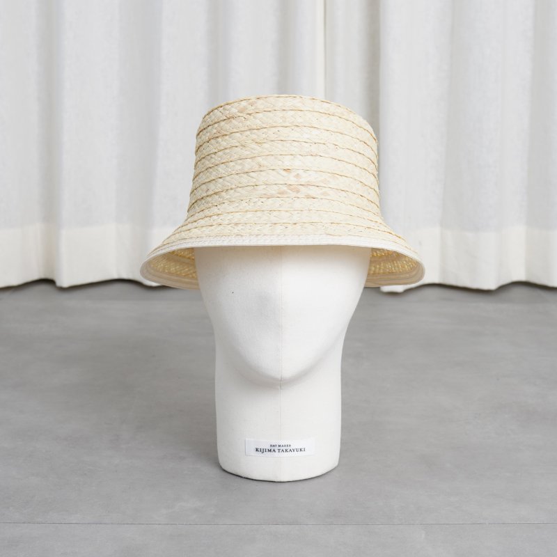 KIJIMA TAKAYUKI キジマタカユキ】 RAFFIA BRAID BUCKET HAT / IVORY - Avelia Online  Store