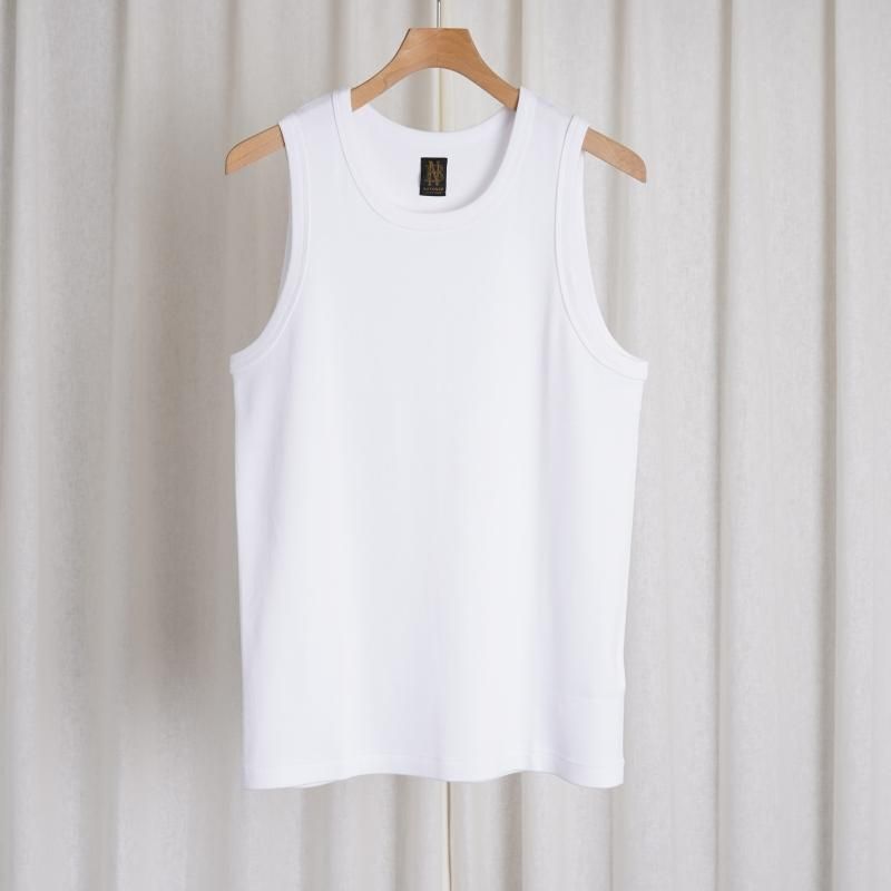 【24SS】【BATONER バトナー】 SUPER SOFT SEAMLESS INNER TANKTOP / WHITE