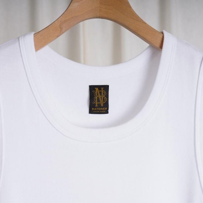 24SSۡBATONER Хȥʡ SUPER SOFT SEAMLESS INNER TANKTOP / WHITE