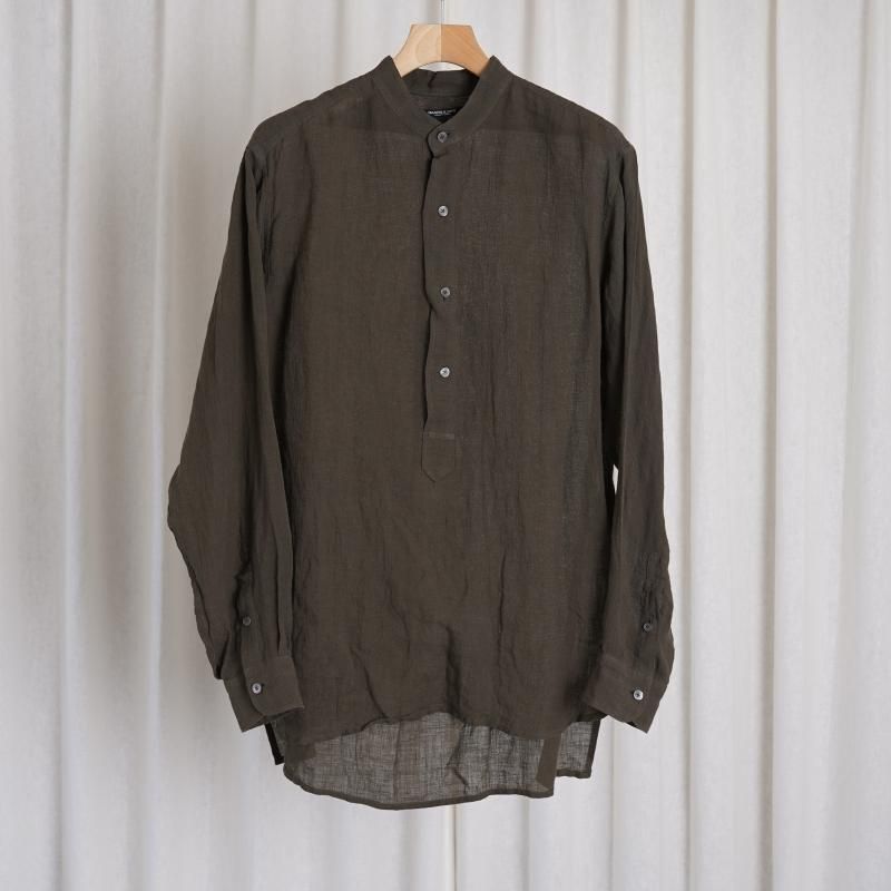 MAATEE＆SONS マーティーアンドサンズ】 PULL OVER SHIRTS ドS LINEN / KHAKI - Avelia ONLINE  STORE