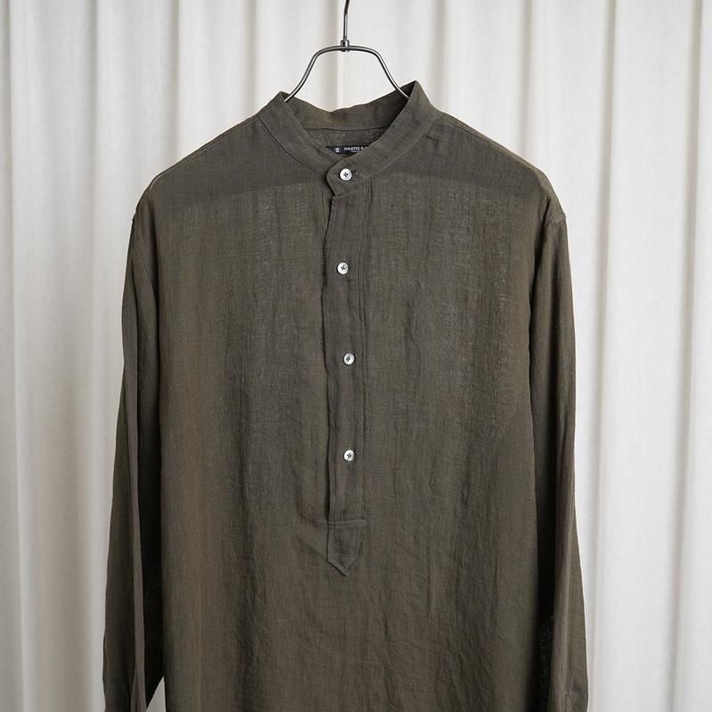  MAATEESONS ޡƥɥ󥺡 PULL OVER SHIRTS S LINEN / KHAKI