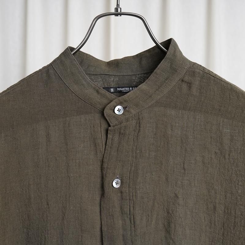  MAATEESONS ޡƥɥ󥺡 PULL OVER SHIRTS S LINEN / KHAKI