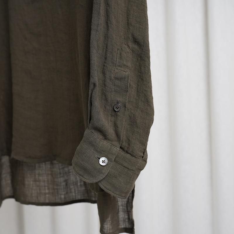  MAATEESONS ޡƥɥ󥺡 PULL OVER SHIRTS S LINEN / KHAKI
