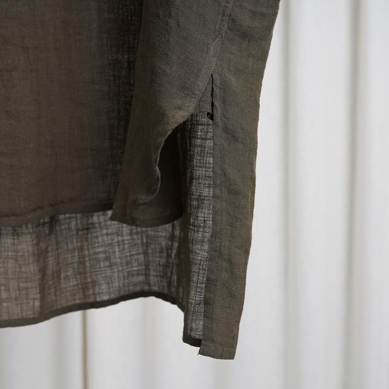  MAATEESONS ޡƥɥ󥺡 PULL OVER SHIRTS S LINEN / KHAKI