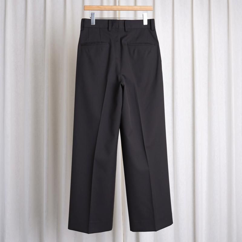 ssstein 奿 LONG WIDE TROUSERS / GREY KHAKI
