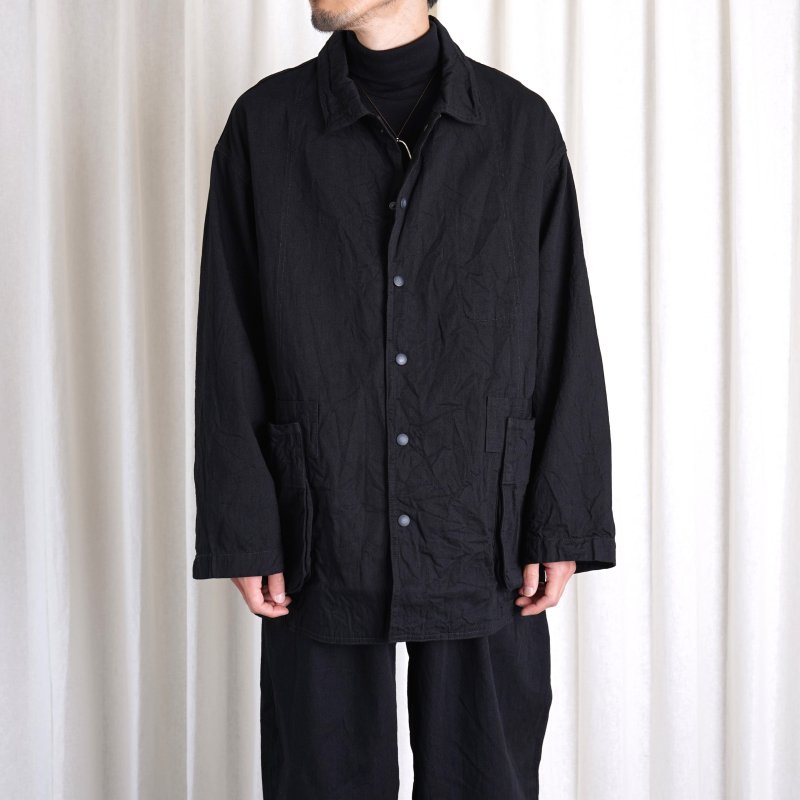 Porter Classic ポータークラシック】 CLASSIC DENIM MIL-SHIRT JACKET / BLACK - Avelia  ONLINE STORE