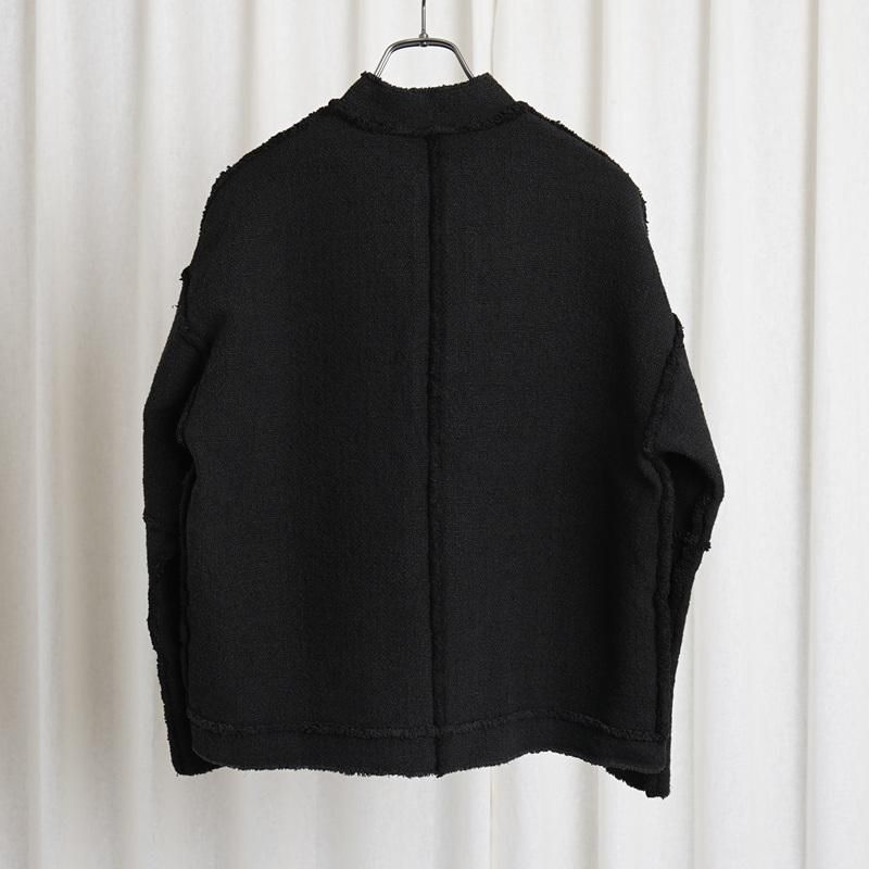 【MITTAN】2024AW OCガラ紡ブルゾン(黒)サイズ2 MITTAN ミッタン】 OCガラ紡ブルゾン / 黒 - Avelia ONLINE STORE