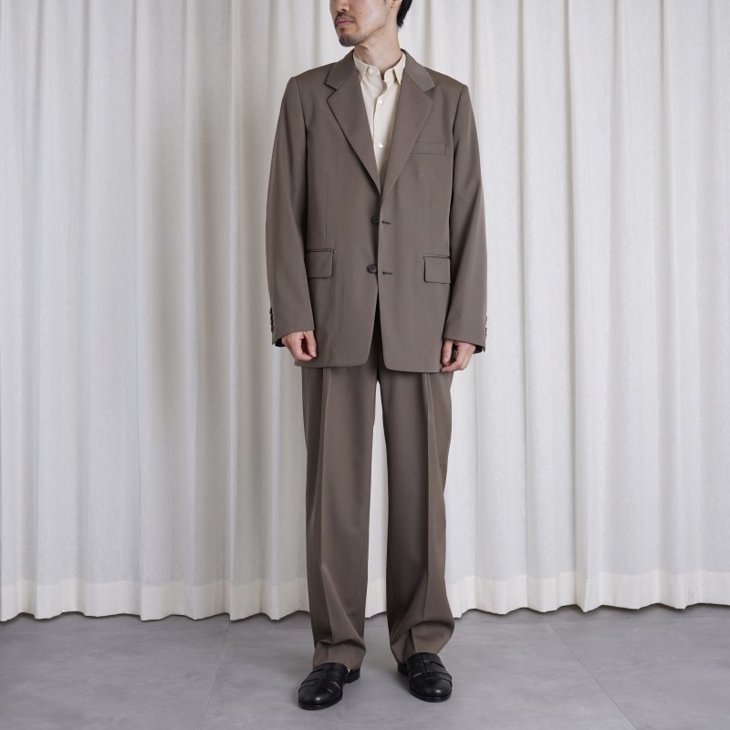 AURALEE オーラリー】 LIGHT WOOL MAX GABARDINE TWO-TUCK SLACKS / TOP BROWN -Avelia  ONLINE STORE