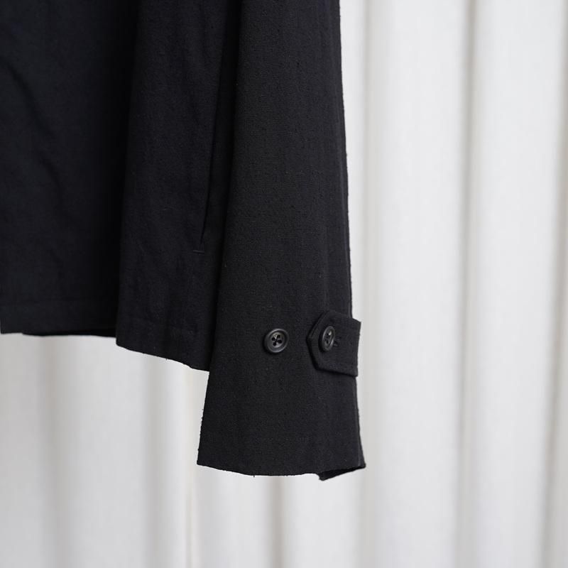 シュタインSILK NEP CLOTH DRIZZLER JACKET ssstein シュタイン】 SILK NEP CLOTH DRIZZLER JACKET / BLACK