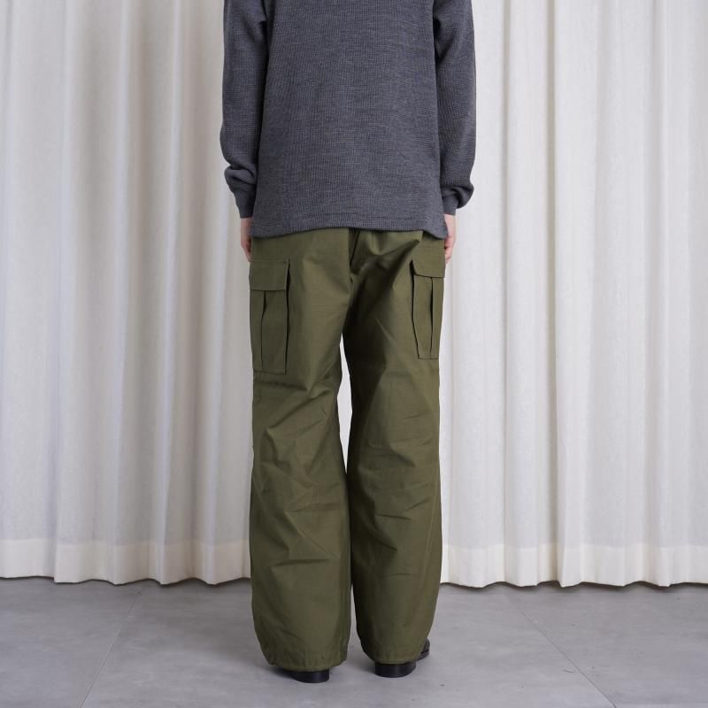 CIOTA  M-65 FIELD PANTS (SLUB YARN) / DARK OLIVE