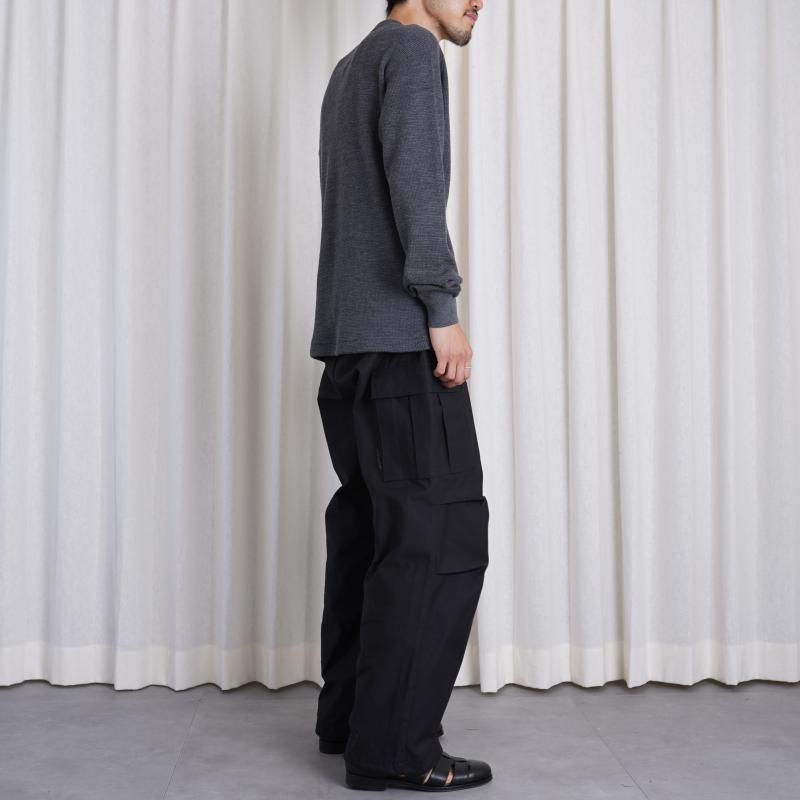 CIOTA  M-65 FIELD PANTS (SLUB YARN) / BLACK