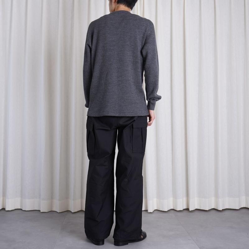 CIOTA  M-65 FIELD PANTS (SLUB YARN) / BLACK