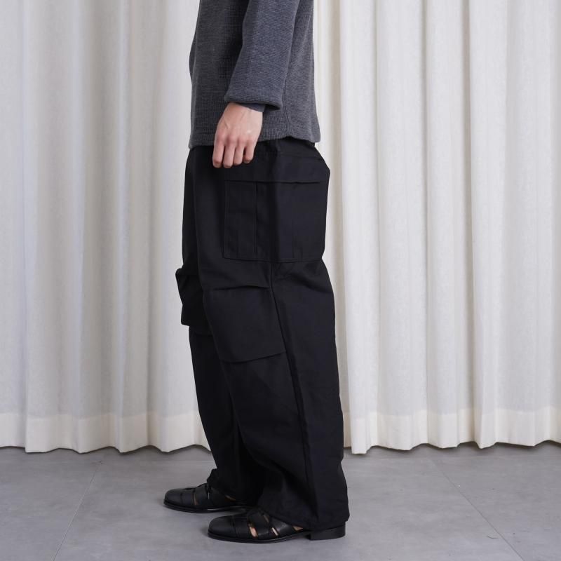 CIOTA  M-65 FIELD PANTS (SLUB YARN) / BLACK