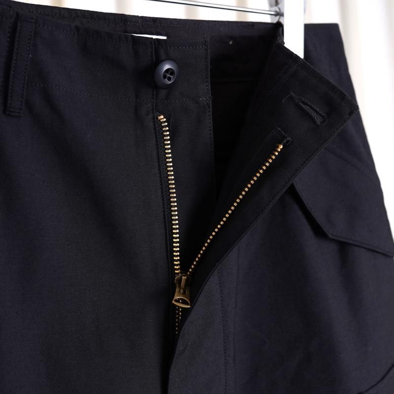 CIOTA  M-65 FIELD PANTS (SLUB YARN) / BLACK