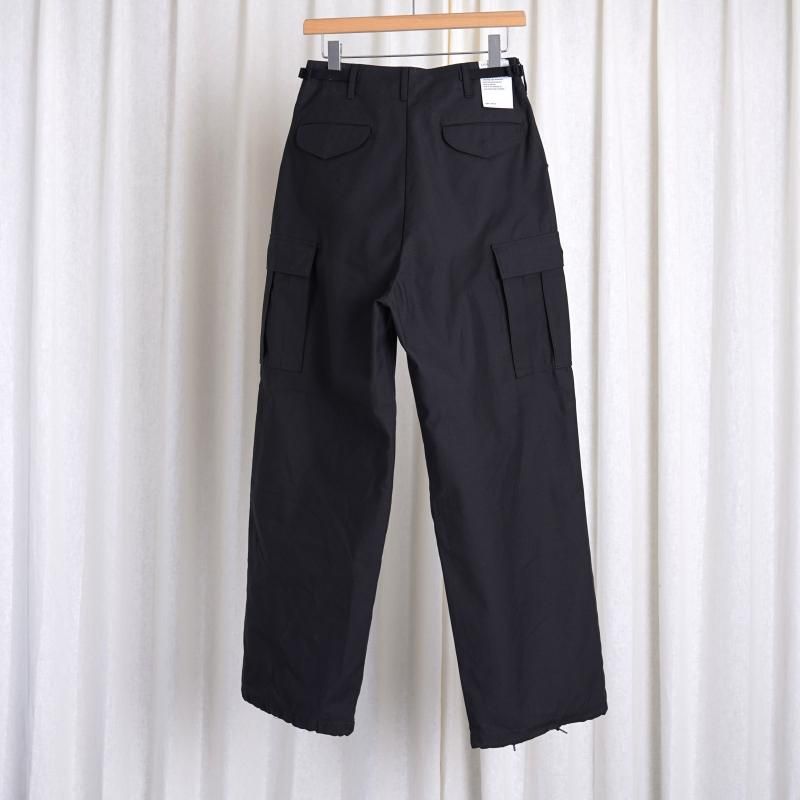 CIOTA  M-65 FIELD PANTS (SLUB YARN) / BLACK